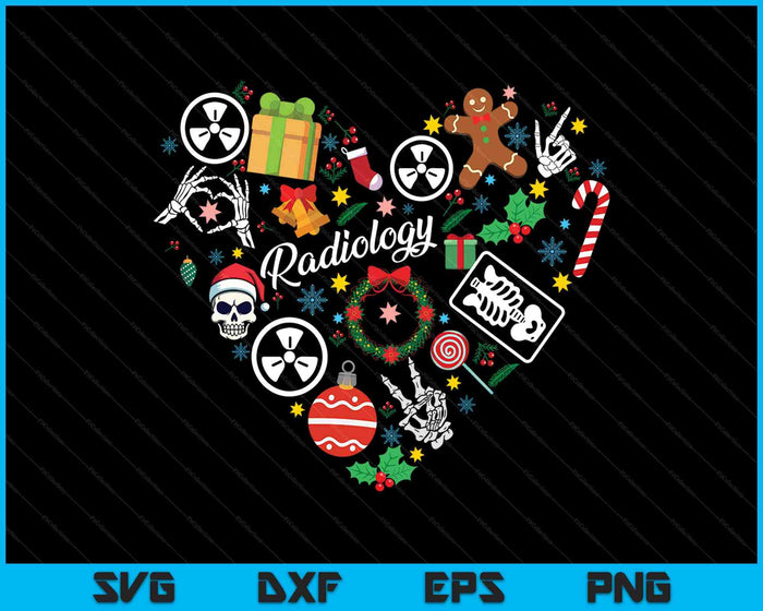 Radiology Christmas Xray Radiologist Christmas Radiologic SVG PNG Digital Printable Files