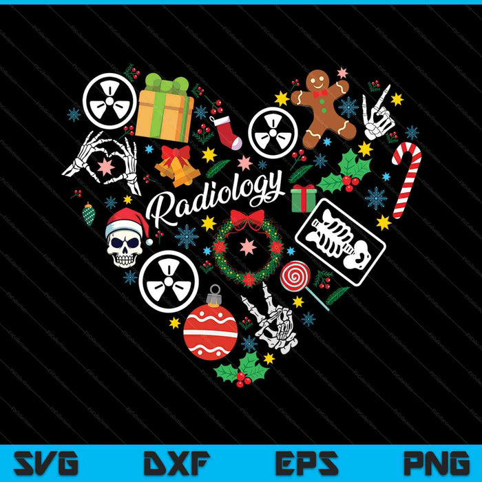 Radiology Christmas xray radiologist radiologic SVG cut file