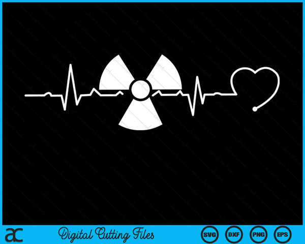 Radiologie Heartbeat Rad Tech Radioloog SVG PNG digitale snijbestanden