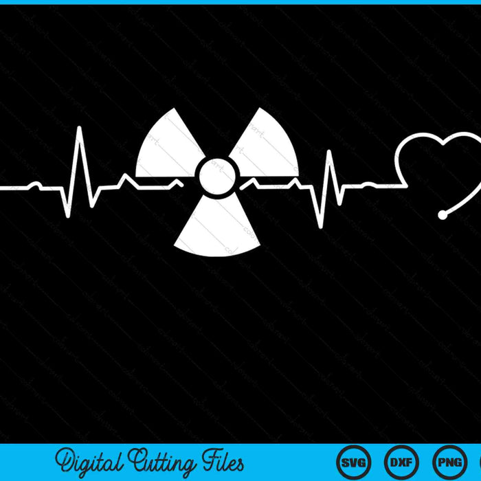 Radiology Heartbeat Rad Tech Radiologist SVG PNG Digital Cutting Files