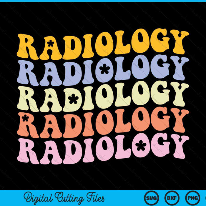 Radiology technologist groovy boho rad tech SVG cut file