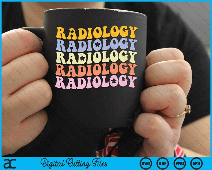 Radiology Technologist Groovy Boho Rad Tech SVG PNG Digital Cutting Files