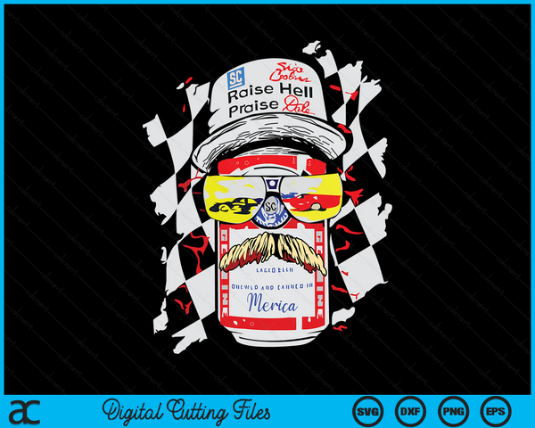 Raise Hell Praise Dale Vintage Drinking Beer SVG PNG Digital Cutting Files - on a t-shirt