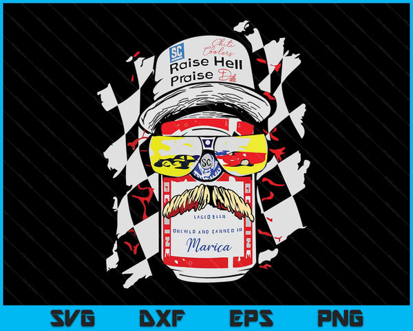 Raise Hell Praise Dale Vintage Funny Drinking Beer SVG PNG Cutting Printable Files