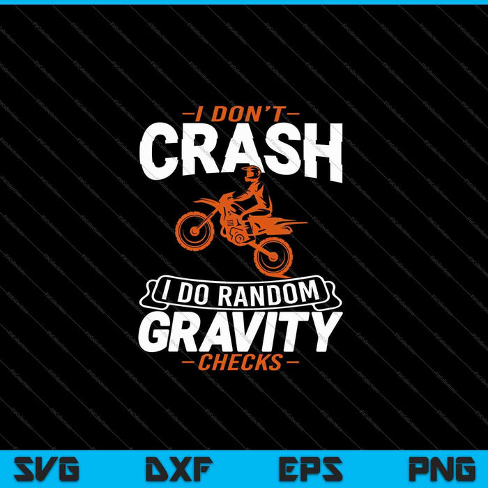 Comprobaciones de gravedad aleatorias Motocross & Dirt Bike SVG PNG Cortando archivos imprimibles