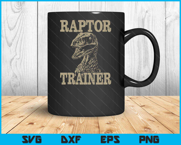 Raptor Trainer Funny Dinosaur Lover Halloween Costume SVG PNG Digital Printable Files