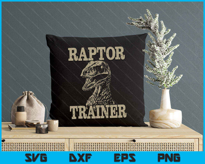 Raptor Trainer Funny Dinosaur Lover Halloween Costume SVG PNG Digital Printable Files