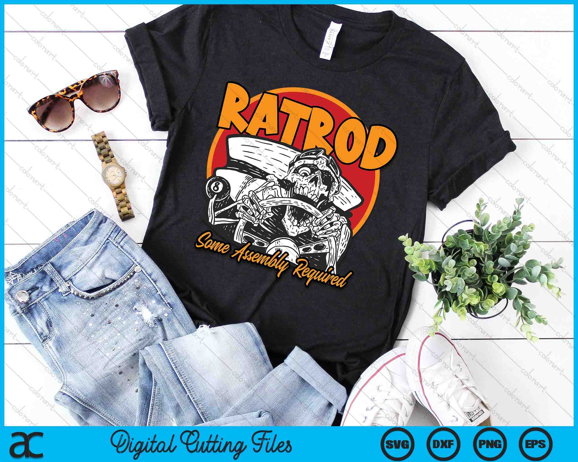 Rat Rod Rear Svg Rat Rod Some Assembly Required SVG PNG Digital Printable Files ...