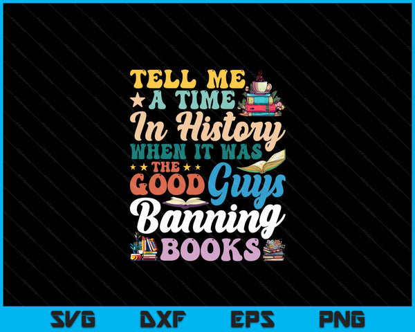 Lees verboden boeken verboden boeken Week bibliothecaris SVG PNG digitale snijbestanden
