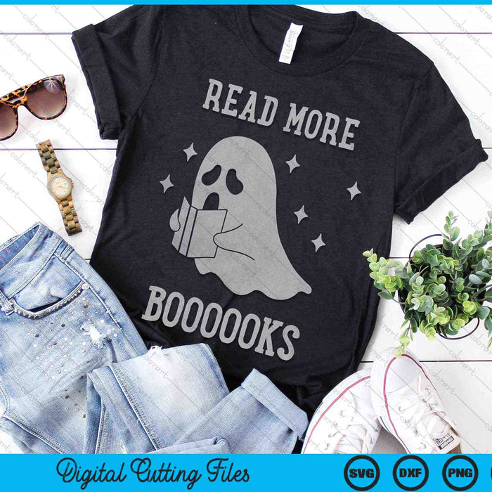 Lees meer boeken Halloween Ghost SVG PNG digitale snijbestanden