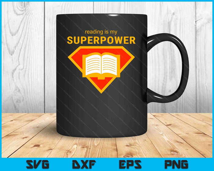 Reading Is My Superpower Cute Read More SVG PNG Digital Printable Files