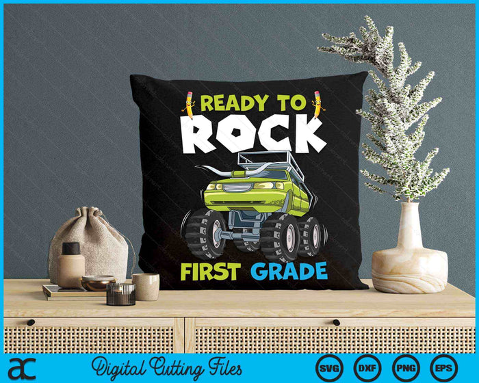 Ready To Rock First Grade First Day Of First Grade For Kids SVG PNG Digital Cutting Files