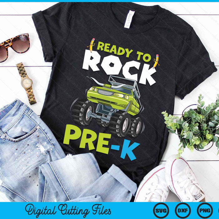 Ready To Rock Pre-K First Day Of Pre-K For Kids SVG PNG Digital Cutting Files