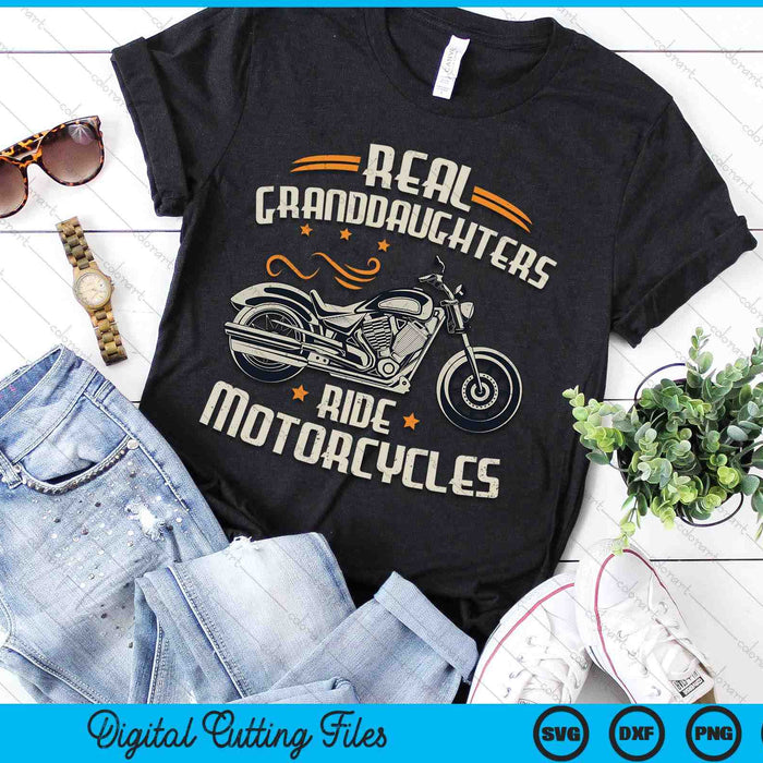 Real Granddaughters Ride Motorcycles SVG PNG Digital Cutting File