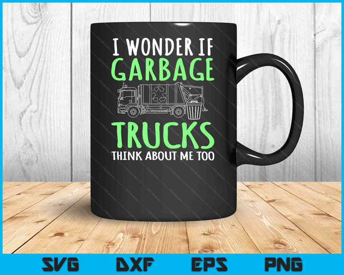Recycling Garbage Truck Trash Collector Recycle Earth Day SVG PNG Digital Cutting Files