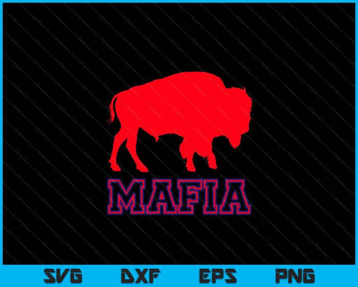 Red Buffalo Mafia Funny SVG PNG Digital Printable Files