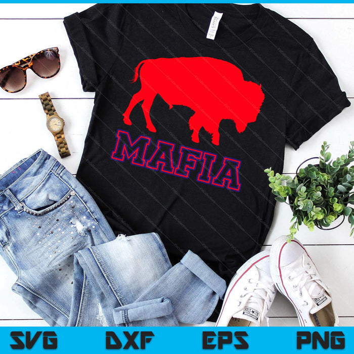 Red Buffalo Mafia Funny SVG PNG Digital Printable Files