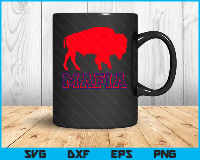 Red Buffalo Mafia Funny SVG PNG Digital Printable Files