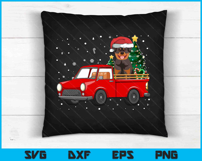 Red Heeler Ride Red Truck Christmas Australian Cattle Dog SVG PNG Digital Cutting Files