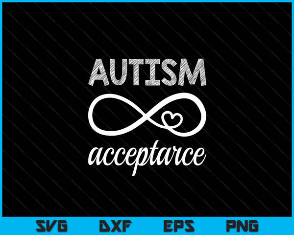 Red Instead Autism Acceptance SVG PNG Digital Cutting Files