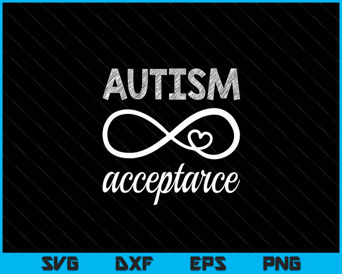 Rood in plaats van autisme acceptatie SVG PNG digitale snijbestanden 