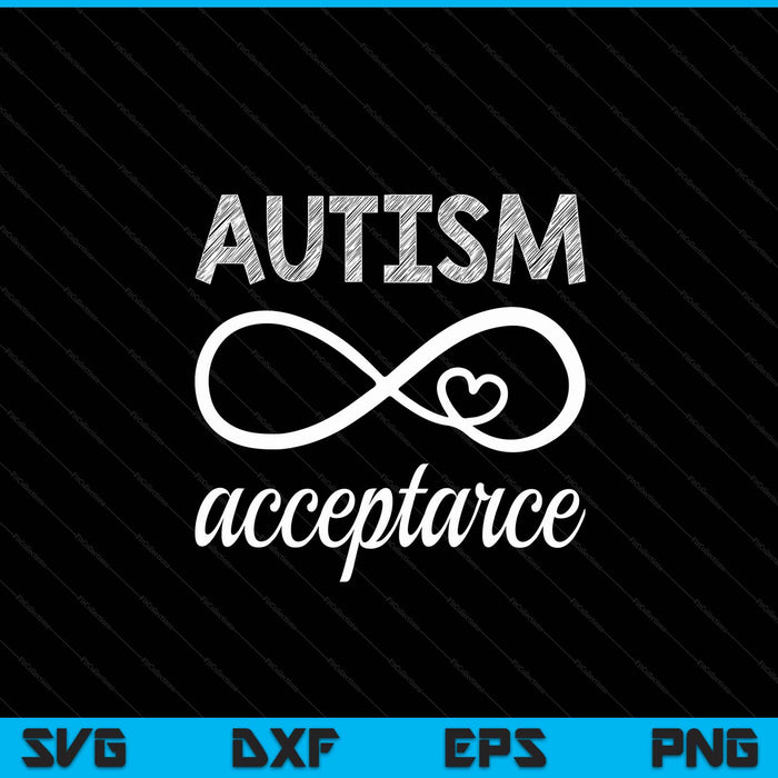 Red Instead Autism Acceptance SVG PNG Digital Cutting Files