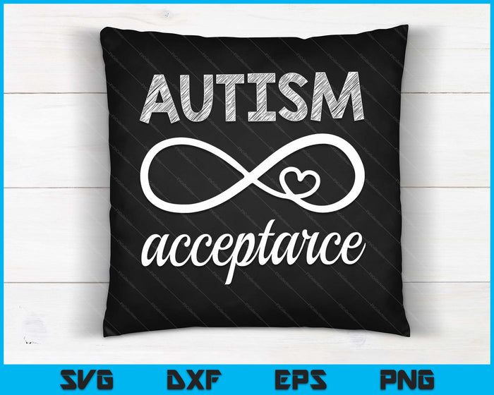 Red Instead Autism Acceptance SVG PNG Digital Cutting Files