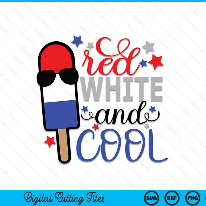 Red white and cool SVG cut file