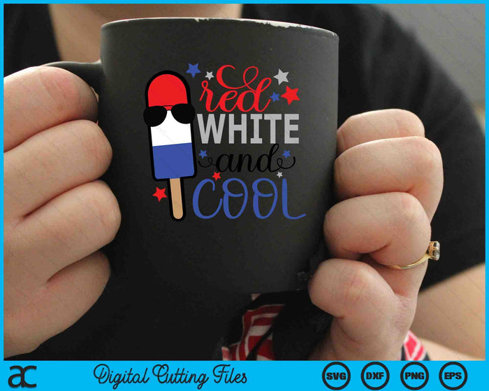 Red White And Cool SVG PNG Digital Cutting Files