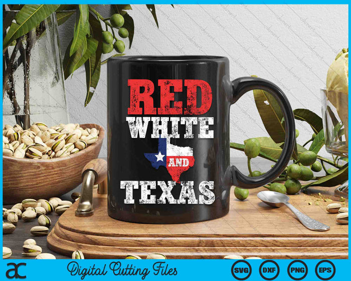 Red White And Texas Rodeo Pride Cowboy SVG PNG Digital Cutting Files