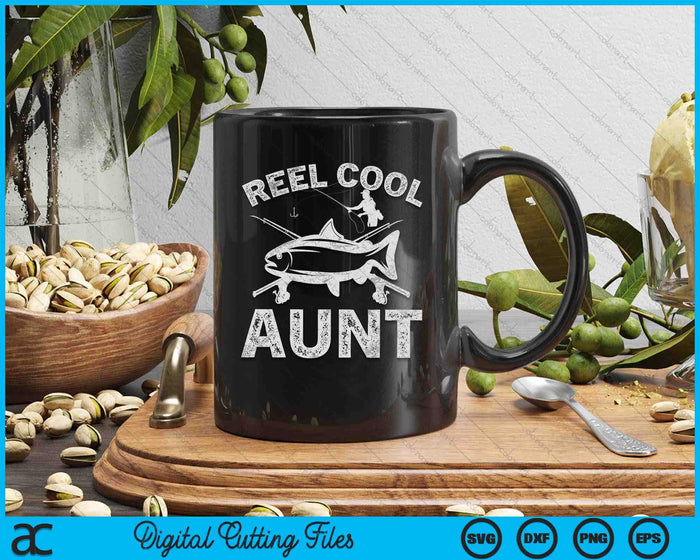 Reel Cool Aunt Mother's Day SVG PNG Digital Cutting Files