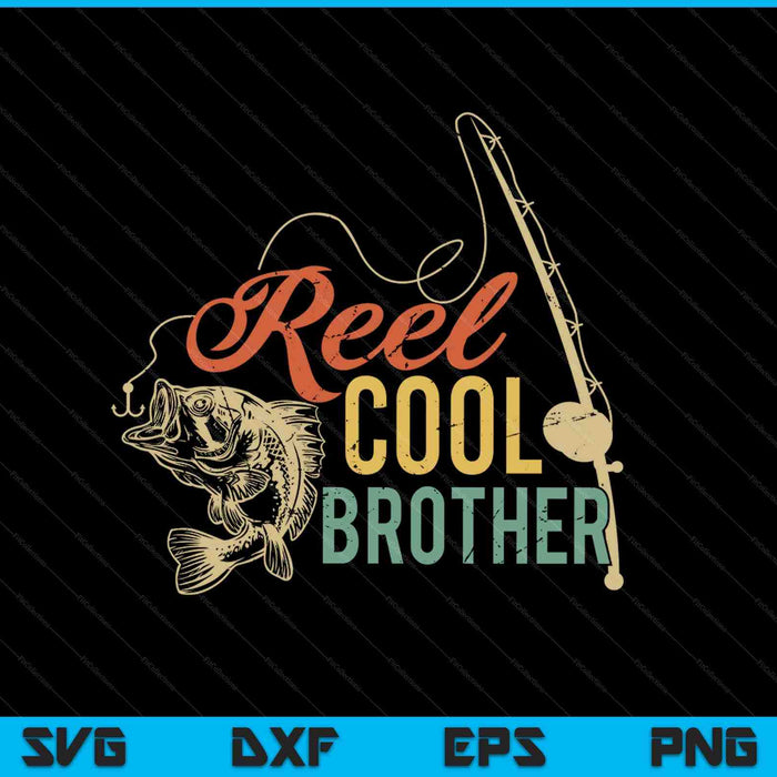 Reel Cool Brother SVG PNG snijden afdrukbare bestanden