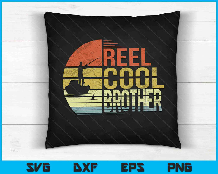 Reel Cool Brother Fishing SVG PNG snijden afdrukbare bestanden