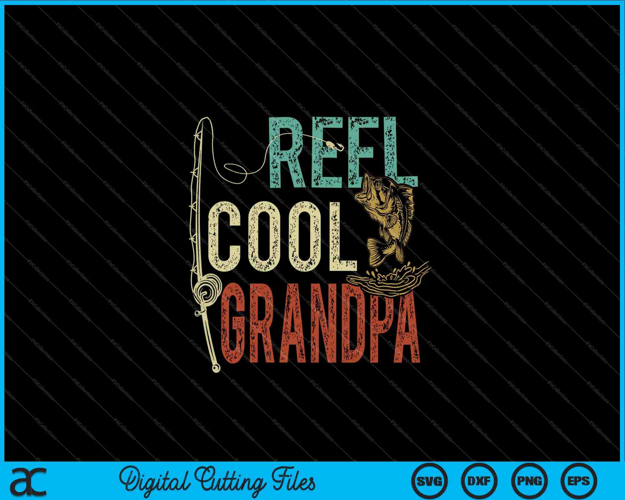 Fishing Grandpa Shirt Reel Cool Grandpa t-shirt