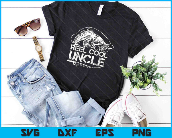 Reel Cool oom vissen papa SVG PNG digitale snijbestanden - on a t-shirt