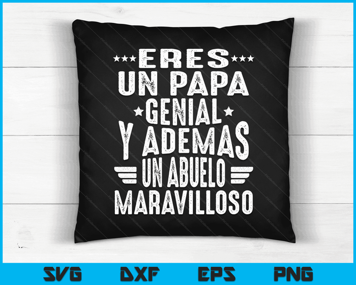 Regalos Para Abuelo Dia Del Padre Camiseta Mejor Papa Mundo SVG PNG Digital Cutting Files