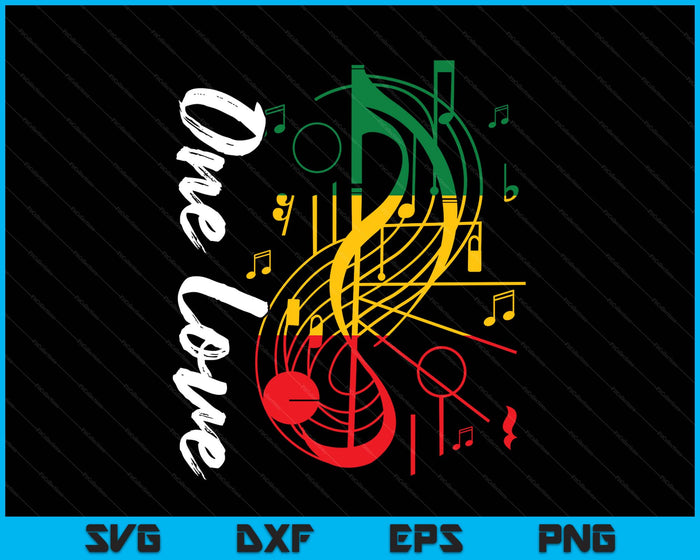 Reggae Rastafari One Pride Love Rastafarian Reggae Music SVG PNG Digital Printable Files