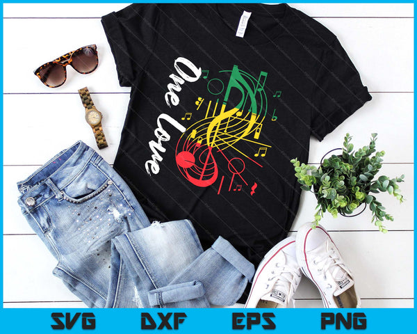 Reggae Rastafari One Pride Love Rastafarian Reggae Music SVG PNG Digital Printable Files