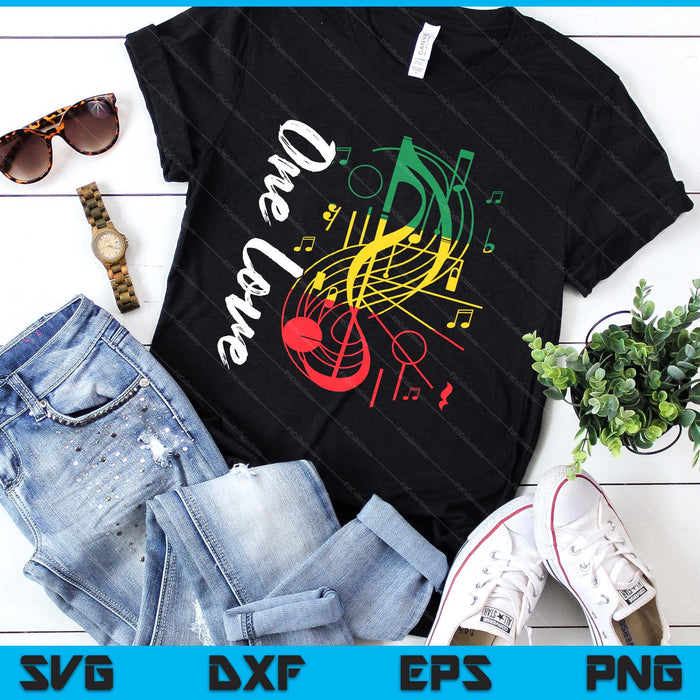 Reggae Rastafari One Pride Love Rastafarian Reggae Music SVG PNG Digital Printable Files
