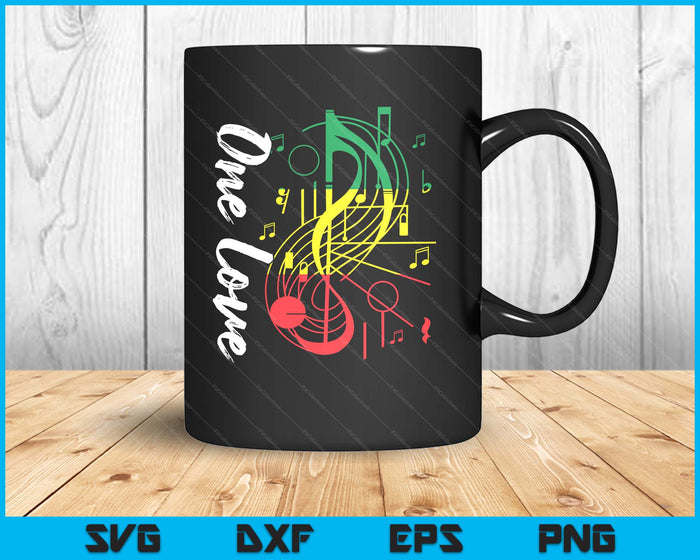 Reggae Rastafari One Pride Love Rastafarian Reggae Music SVG PNG Digital Printable Files