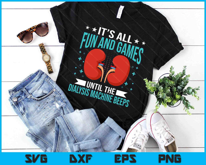 Renal Dialysis Nurse SVG PNG Digital Printable Files