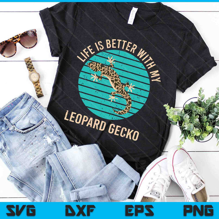 Reptile Pet Owner Lizard Animal Lover Leopard Gecko SVG PNG Digital Printable Files