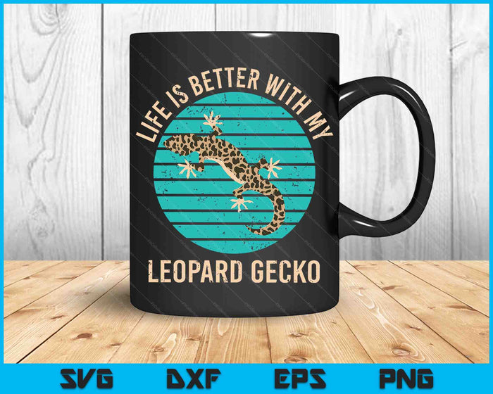 Reptile Pet Owner Lizard Animal Lover Leopard Gecko SVG PNG Digital Printable Files