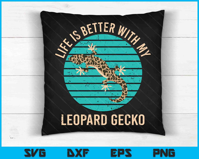 Reptile Pet Owner Lizard Animal Lover Leopard Gecko SVG PNG Digital Printable Files