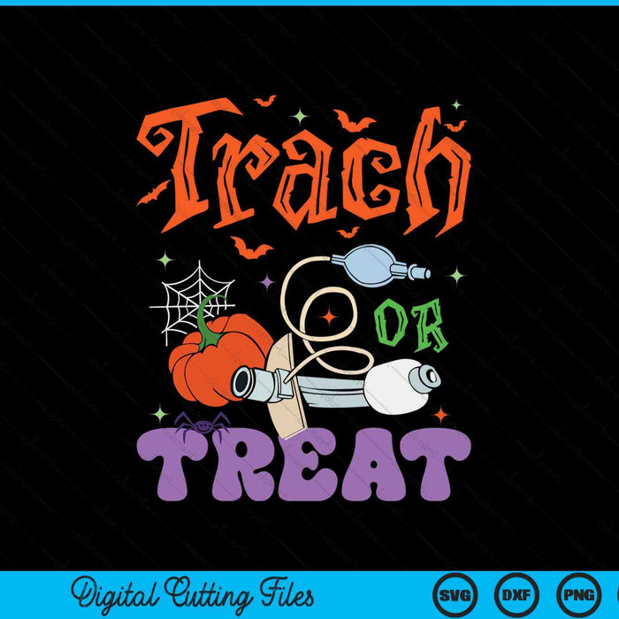 Respiratory therapist trach or treat ICU RN Halloween nurse SVG cut file