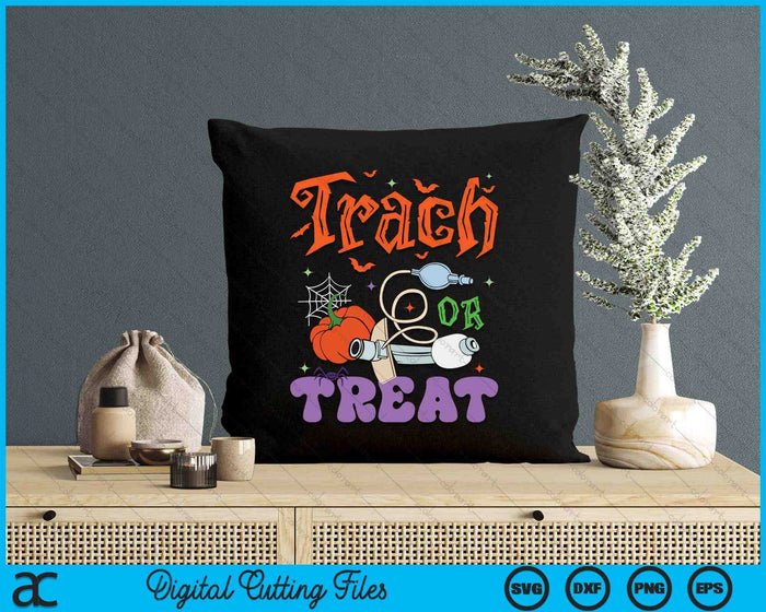 Respiratory Therapist Trach or Treat ICU RN Halloween Nurse SVG PNG Digital Cutting Files