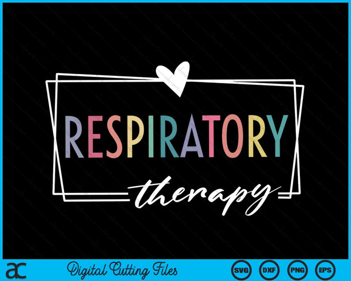 Terapia respiratoria RT Terapeuta SVG PNG Archivos de corte digital