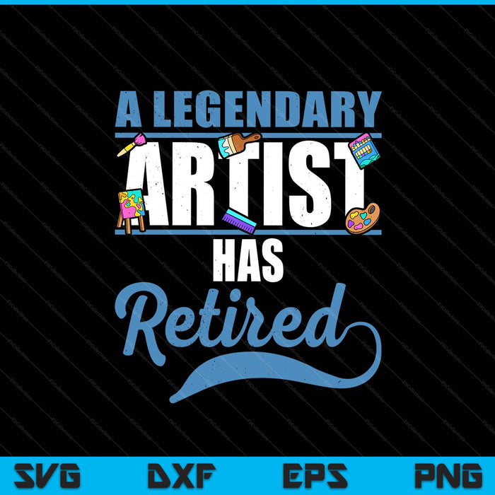 Retired artist retirement SVG cut file