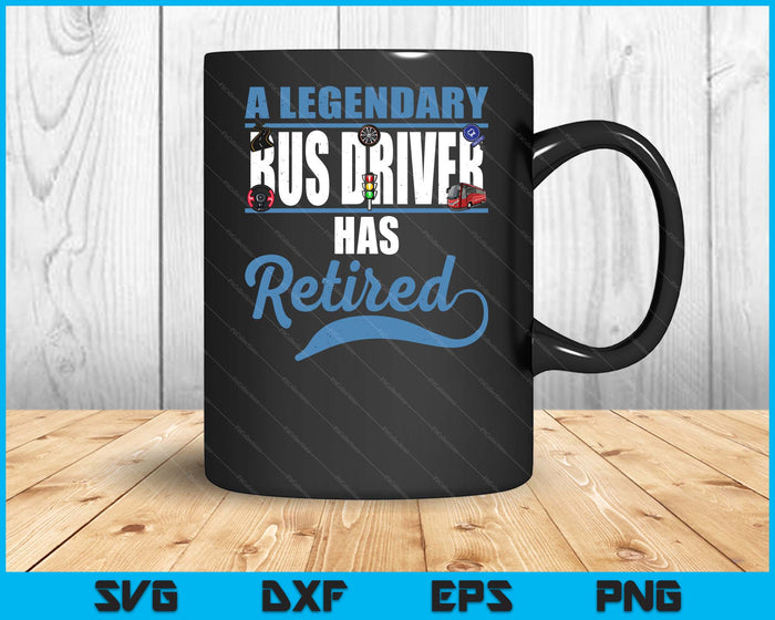 Retired Bus Driver Retirement SVG PNG Digital Printable Files