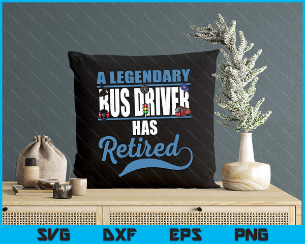 Retired Bus Driver Retirement SVG PNG Digital Printable Files